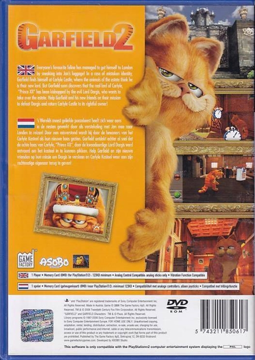 Garfield 2 - PS2 (B Grade) (Genbrug)